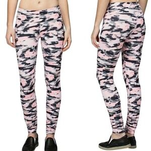 Lululemon Wunder Under Pant Low Rise Leggings Pink Camo Luon Full Length Yoga 4